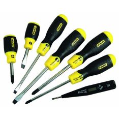STANLEY, Cushion Grip 6Pcs Screw Driver Set Philips / Fl