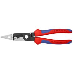 KNIPEX, Pliers For Electrical Installation Black Atramentized 200 mm