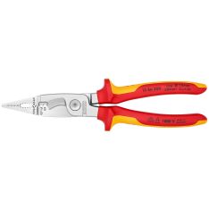 KNIPEX, Pliers For Electrical Installation Chrome Plated Vde 200 mm