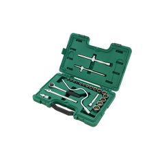 SATA, 22Pc. 1/2" Drive 12 Point SAE Socket Set