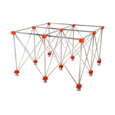 RUBI, RETRAC-TABLE 120x120 cm | Folding Workbench | 700kg Load Capacity