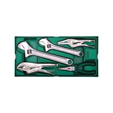 SATA, 5Pc. Adjustable Wrench & Pliers Tray Set