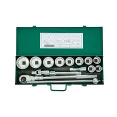 SATA, 15 Pc. 3/4" Drive 12-Point Metric Socket Set (30-60mm)
