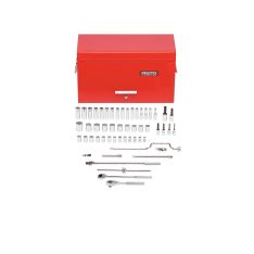 PROTO, 1/2" Drive 54 Piece Metric Socket Set With Tool Box - 12 Point
