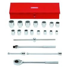 PROTO, 3/4" Drive 20 Piece Socket Set - 12 Point