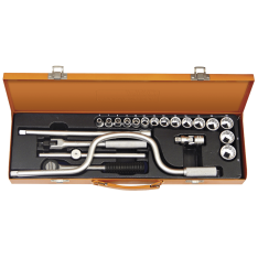 Tramontina, Tramontina Pro 3/8" Millimeters Socket Set - 21 Pieces