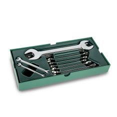 SATA, 10Pc. Open End & Ratcheting Wrench Tray Set (Metric)