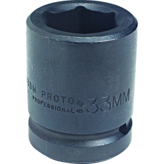 PROTO, 1" Drive Impact Socket 22 mm - 6 Point