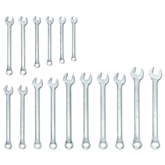 PROTO, 16 Piece Satin Combination Wrench Set - 12 Point
