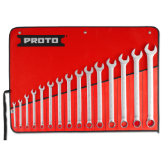 PROTO, 15 Piece Satin Combination Asd Wrench Set - 12 Point