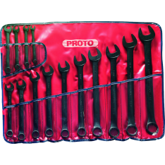 PROTO, 14 Piece Black Oxide Combination Asd Wrench Set - 12 Point