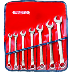 PROTO, 7 Piece Satin Combination Asd Wrench Set - 12 Point