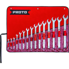 PROTO, 15 Piece Combination Asd Wrench Set - 12 Point