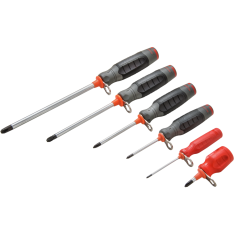 PROTO, 6 Piece Phillipsduratek Screwdriver Set