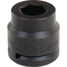 PROTO, 1-1/2" Drive Impact Socket 36 mm - 6 Point