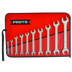 PROTO, 10 Piece Satin Open-End Wrench Set