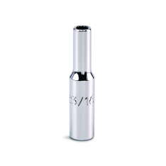 PROTO, 1/4" Drive Deep Socket 3/16" - 12 Point