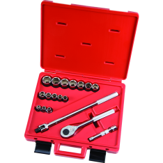 PROTO, 1/2" Drive 18 Piece Socket Set - 6 Point