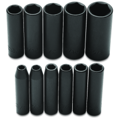 PROTO, 1/4" Drive 11 Piece Deep Impact Socket Set - 6 Point