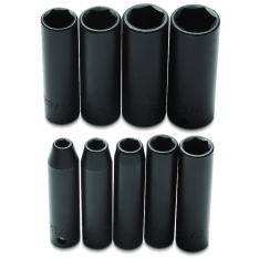 PROTO, 3/8" Drive 9 Piece Deep Impact Socket Set - 6 Point