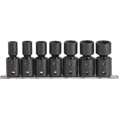 PROTO, 1/2" Drive 7 Piece Deep Universal Impact Socket Set - 6 Point
