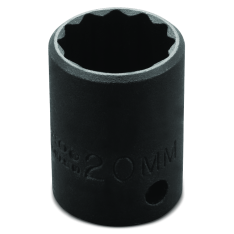 PROTO, 1/2" Drive Thin Wall Impact Socket 20 mm - 12 Point