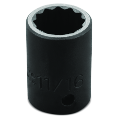 PROTO, 1/2" Drive Impact Socket 11/16" - 12 Point