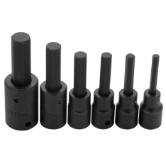 PROTO, 1/2" Drive 6 Piece Metric Hex Bit Impact Socket Set