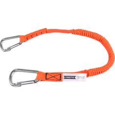 PROTO, Elastic Lanyard - (2) Stainless Steel Carabiners, 27"
