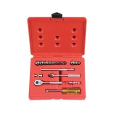 PROTO, 1/4" Drive 19 Piece Combination Socket Set - 6 And 8 Point