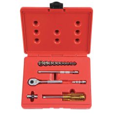 PROTO, 1/4" Drive 15 Piece Combination Socket Set - 6 Point