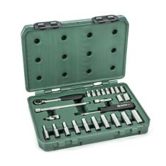SATA, 25 Pc. 1/4" Drive 6 Point Socket Set (Inch Sizes)