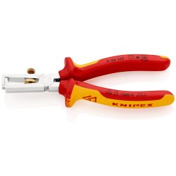 KNIPEX, Insulation Stripper With Opening Spring, Universal Chrome Plated Vde 160 mm