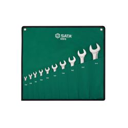 SATA, 10Pc. Full Polish Double Open End Wrench Set (5.5-32mm)