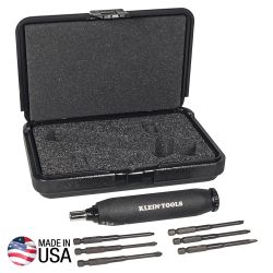 KLEIN, Torque Screwdriver Set 6-Piece | 5-40 in. lbs. | N.I.S.T. Traceable