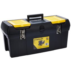 STANLEY, 24'' Plastic Tool Box  With Organiser Top