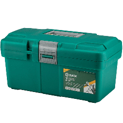 SATA, Plastic Tool Box 16" (400mm) | Adjustable Partitions | Reinforced PP