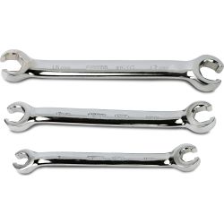 SATA, 3Pc. Full Polish Flare Nut Wrench Set (9-17mm)