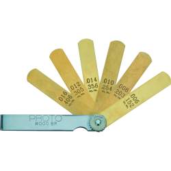 PROTO, 6 Blade Non-Magnetic Feeler Gauge Set