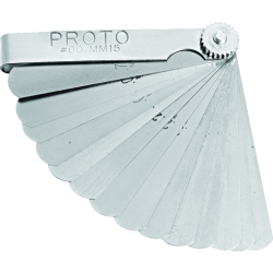 PROTO, 15 Blade Metric Feeler Gauge Set