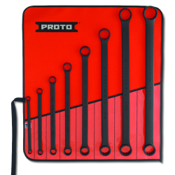 PROTO, 8 Piece Black Oxide Box Wrench Set - 12 Point
