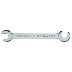 PROTO, Short Satin Angle Open-End Wrench - 9/32"