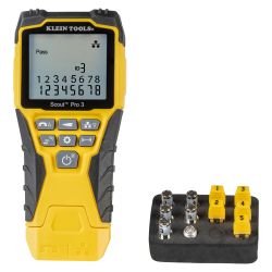 KLEIN, Scout® Pro 3 Tester Starter Kit | Voice, Data & Video | Length Measurement | 5+5 Remotes