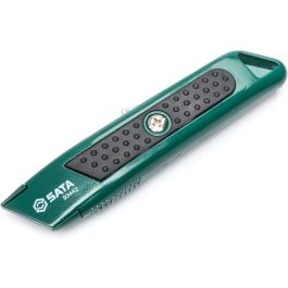 SATA, Safety Zinc Alloy Utility Knife + 5 Extra Blades | Auto-Retract