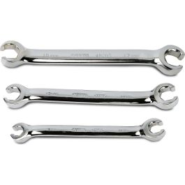 SATA, 3Pc. Full Polish Flare Nut Wrench Set (9-17mm)